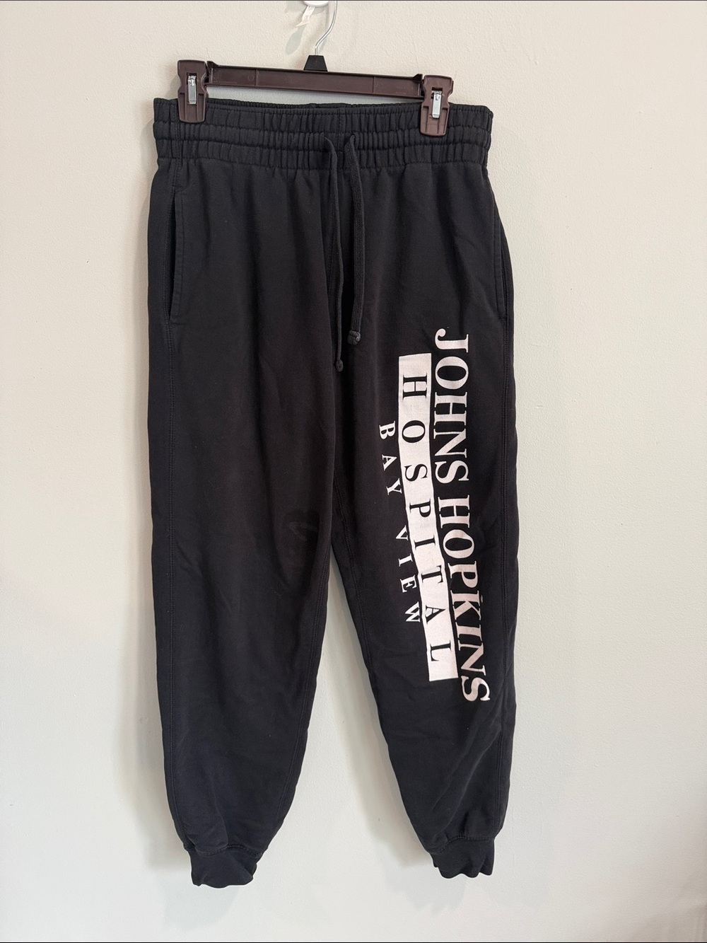 Johns Hopkins Black Kids' Jogger Sweatpants M